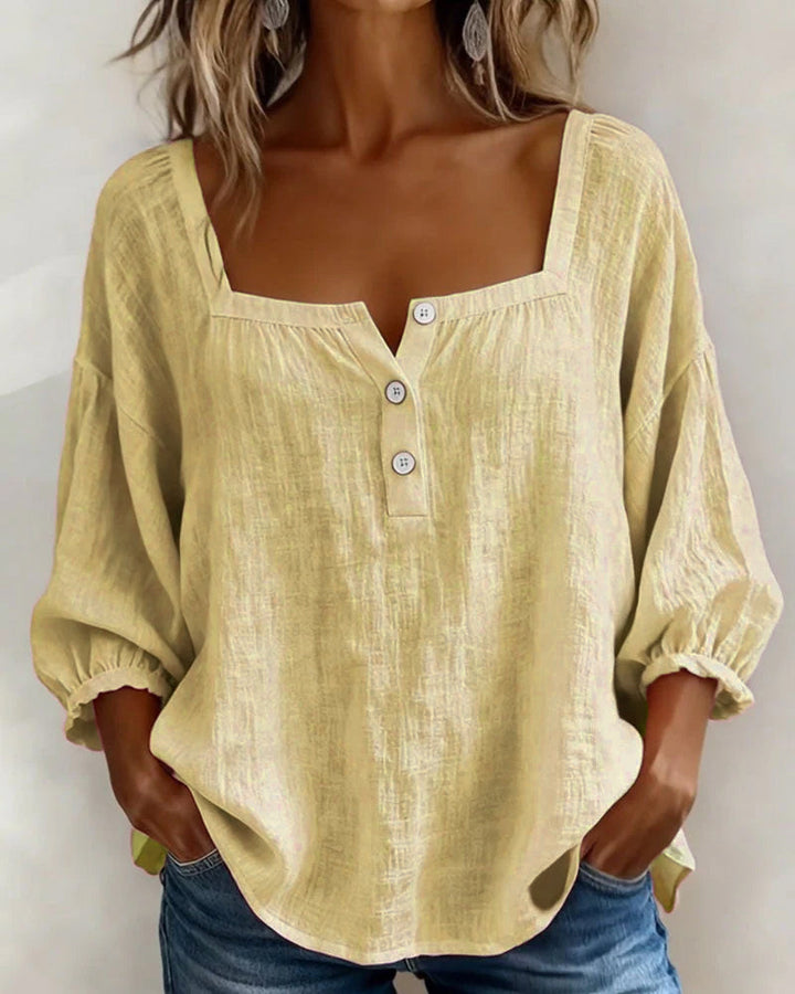 Sherri™ | Chic Square Neck Blouse