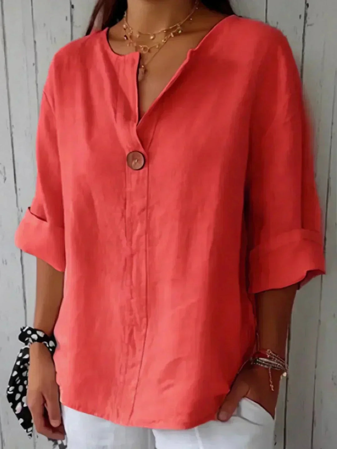 Chloe | Relaxed V-Neck Top