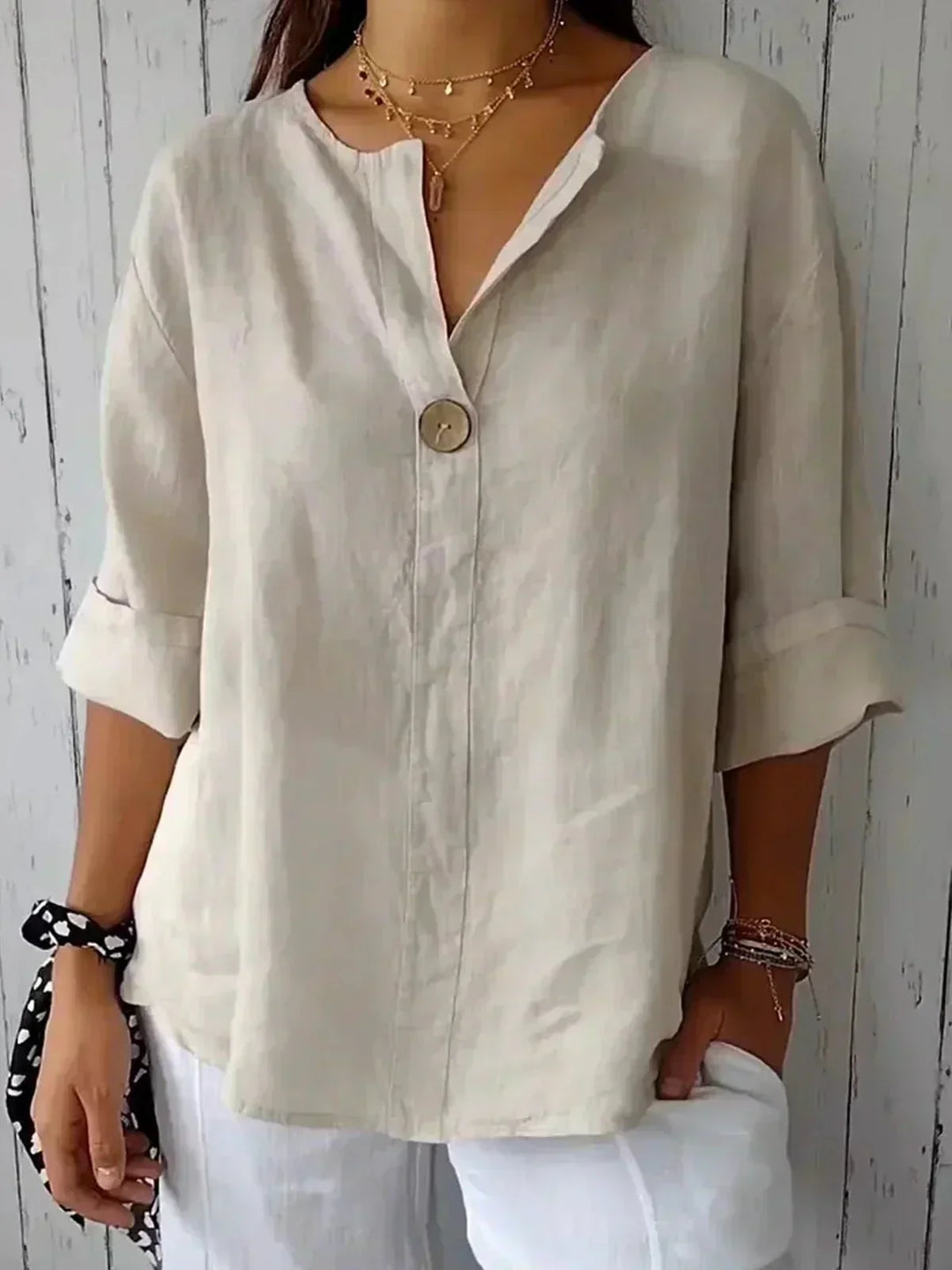 Chloe | Relaxed V-Neck Top