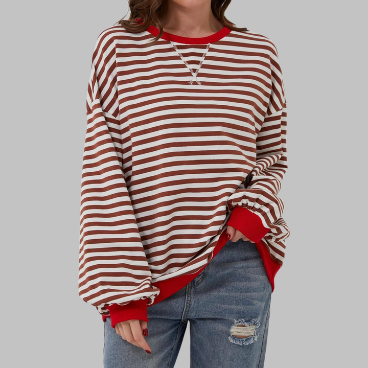 LUKA - Soft Striped Long Sleeve Top - Lightweight Spring Layer