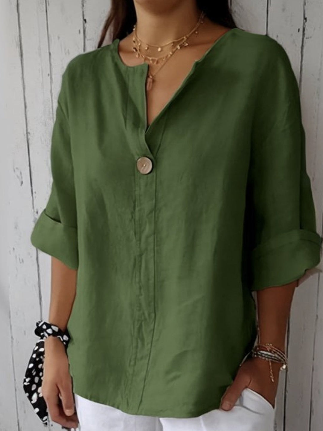 Chloe | Relaxed V-Neck Top