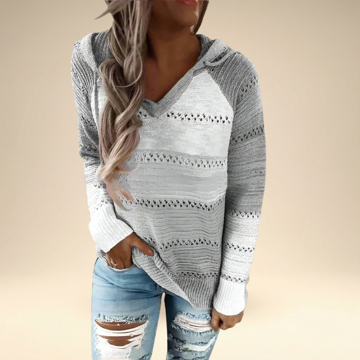 AICHE | Patchwork Knit Cardigan