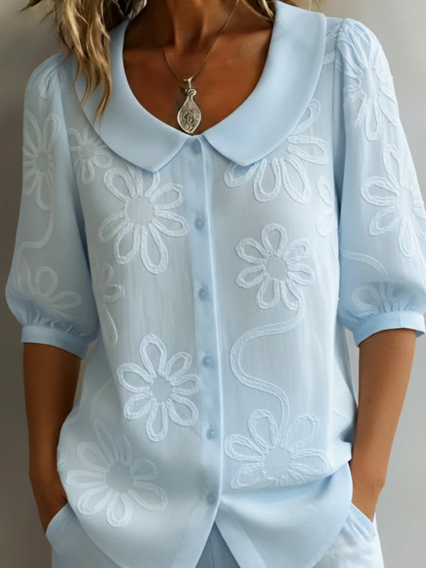 Rosalie | Embroidered Bloom Blouse