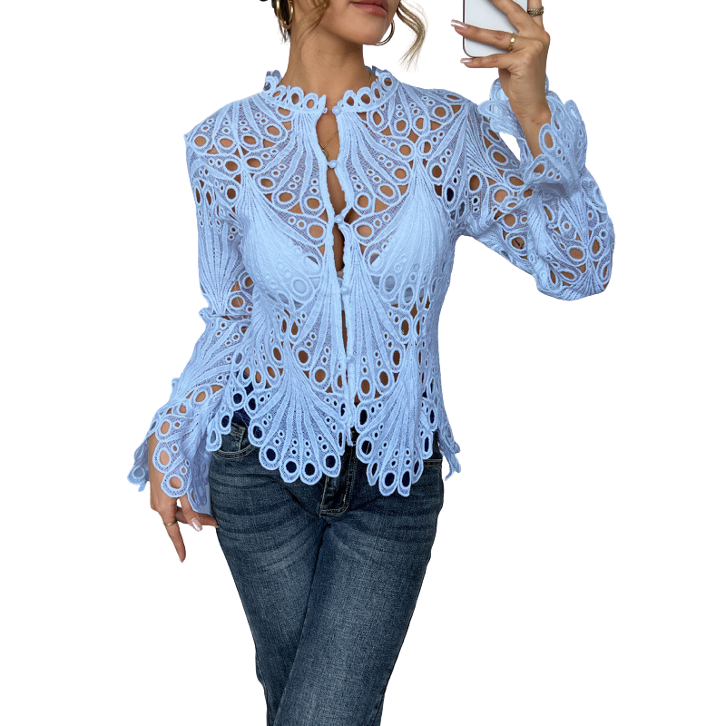 ISLA | Modern Hollow Detail Blouse
