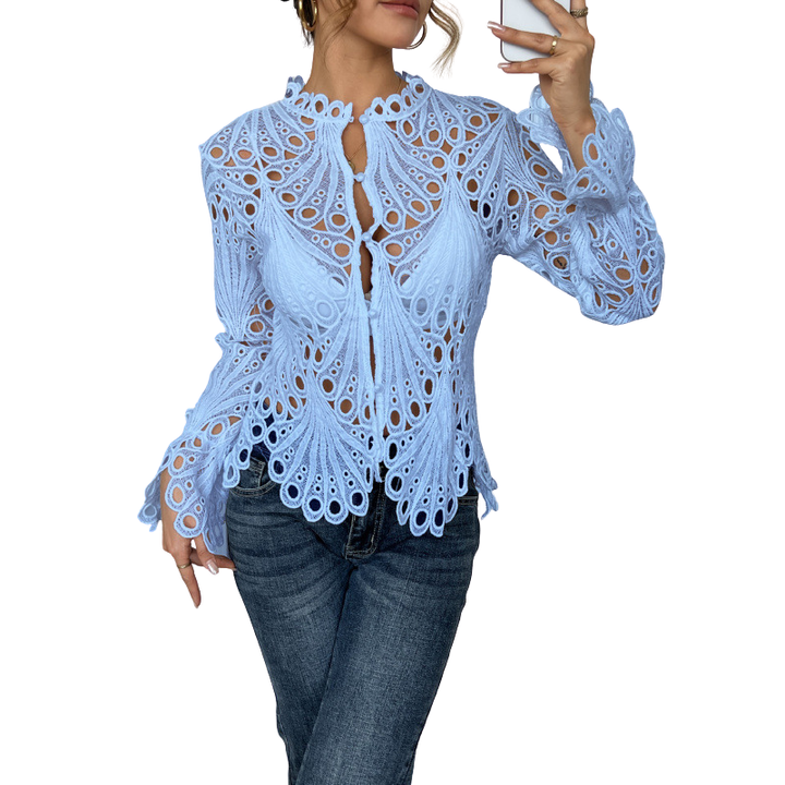 ISLA | Modern Hollow Detail Blouse
