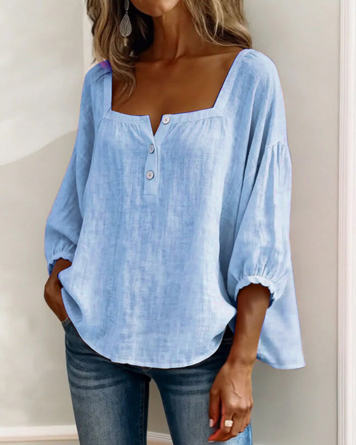 Sherri™ | Chic Square Neck Blouse