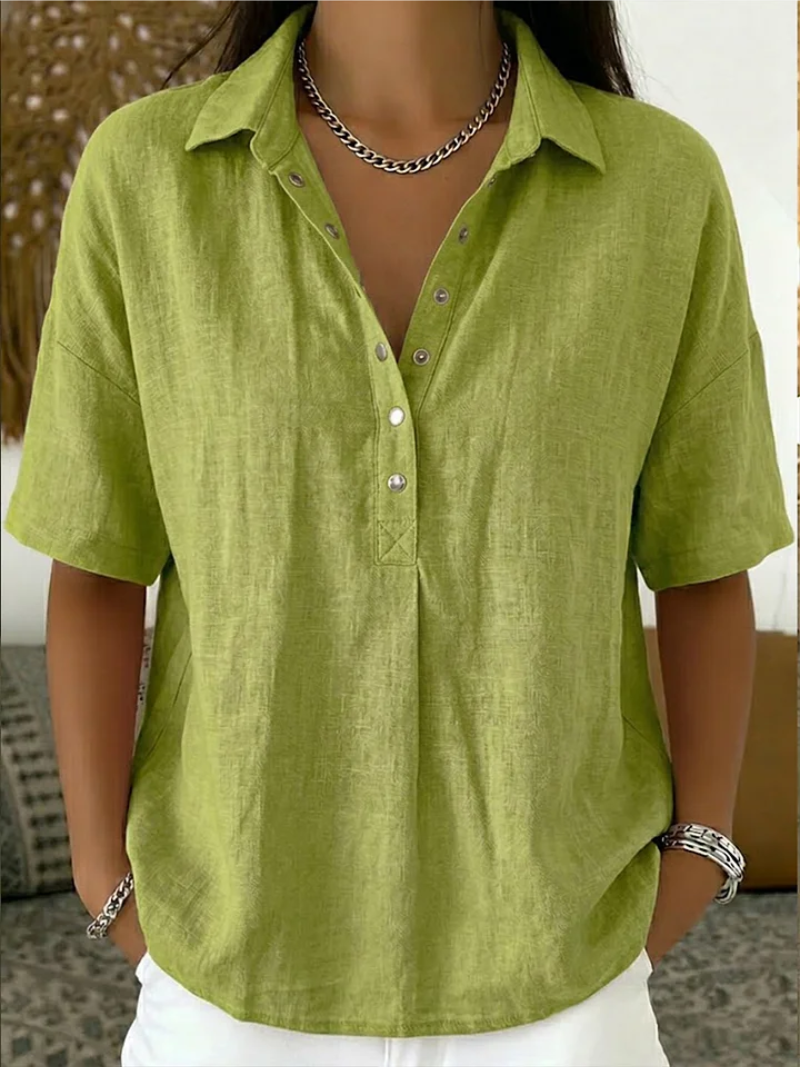 Hélène™ | Elegant Collared Blouse