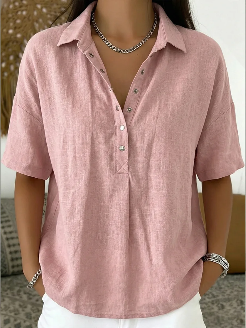 Hélène™ | Elegant Collared Blouse