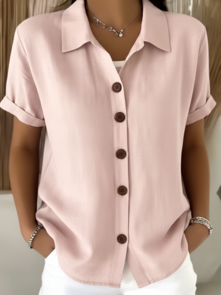 Thea | Women's Short Sleeve Button Shirt