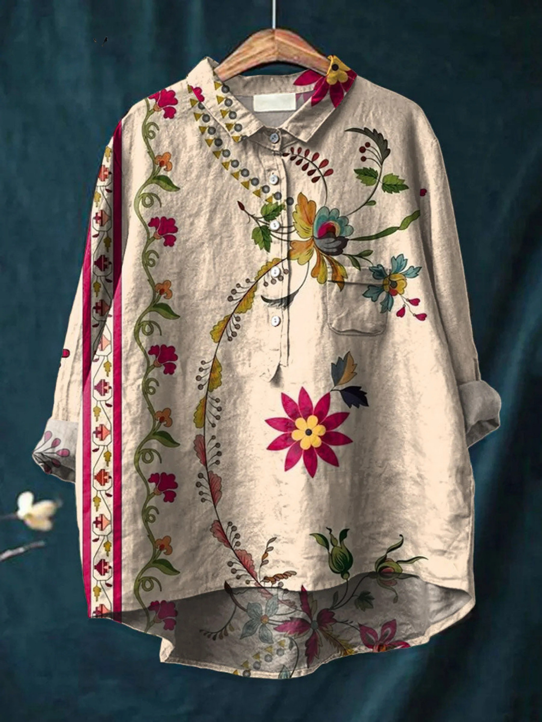 Isla - Breezy Floral Print Shirt