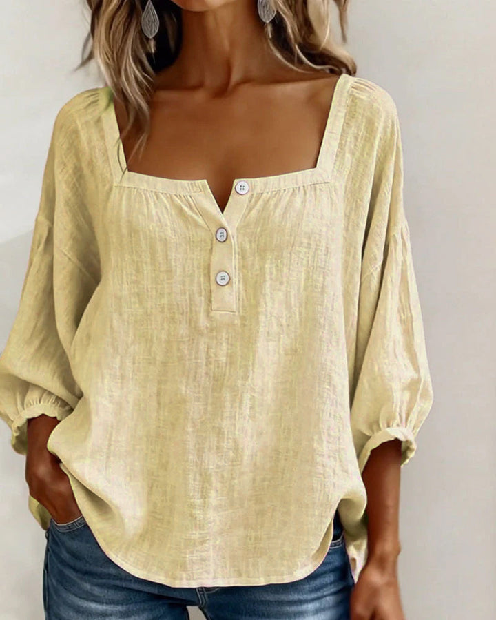 Sherri™ | Chic Square Neck Blouse