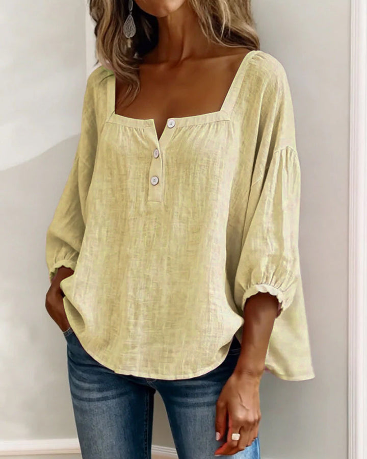 Sherri™ | Chic Square Neck Blouse