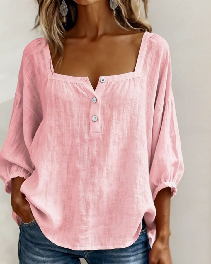 Sherri™ | Chic Square Neck Blouse