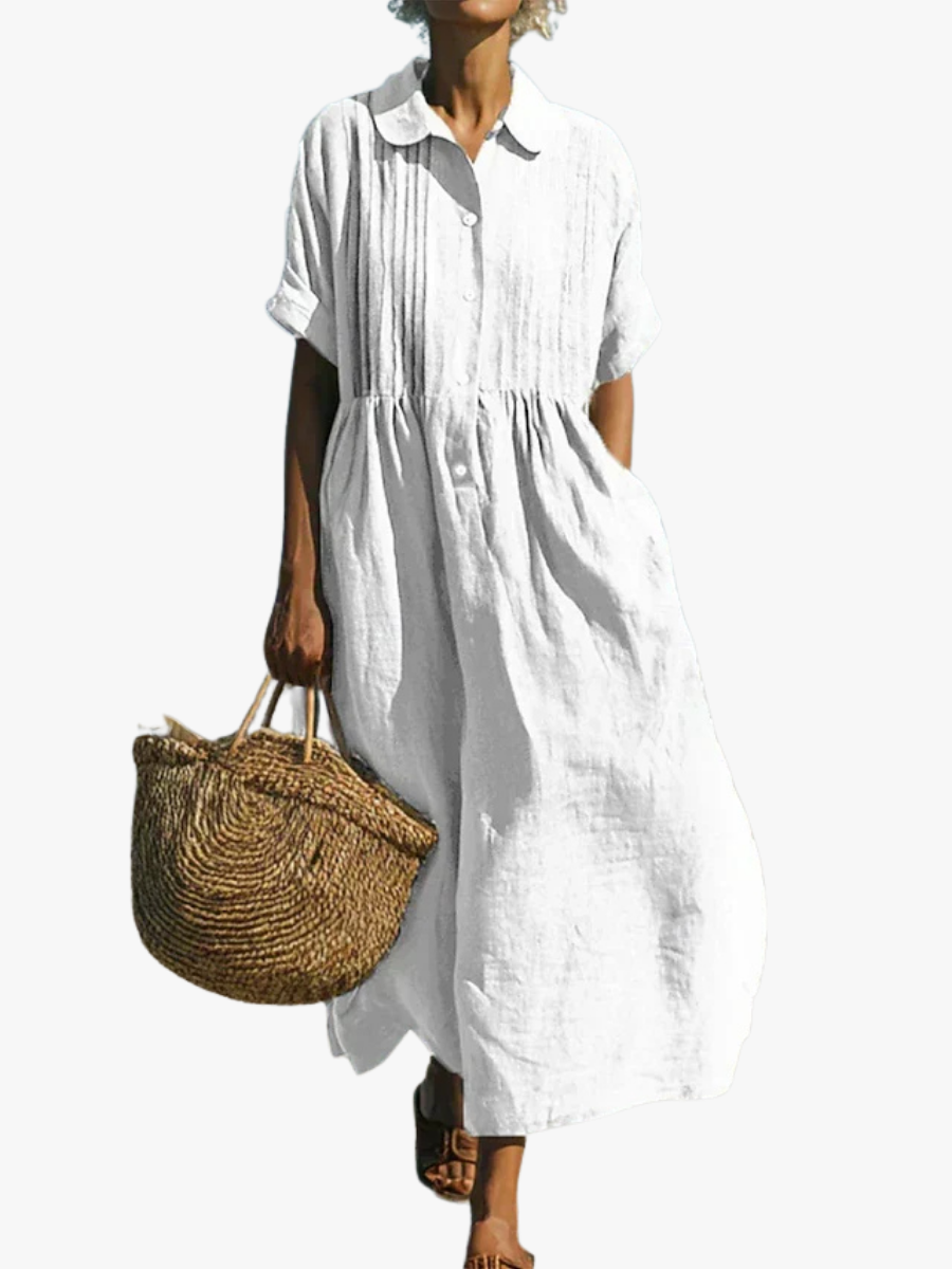 ELEGANT LINEN DRESS FOR WOMEN