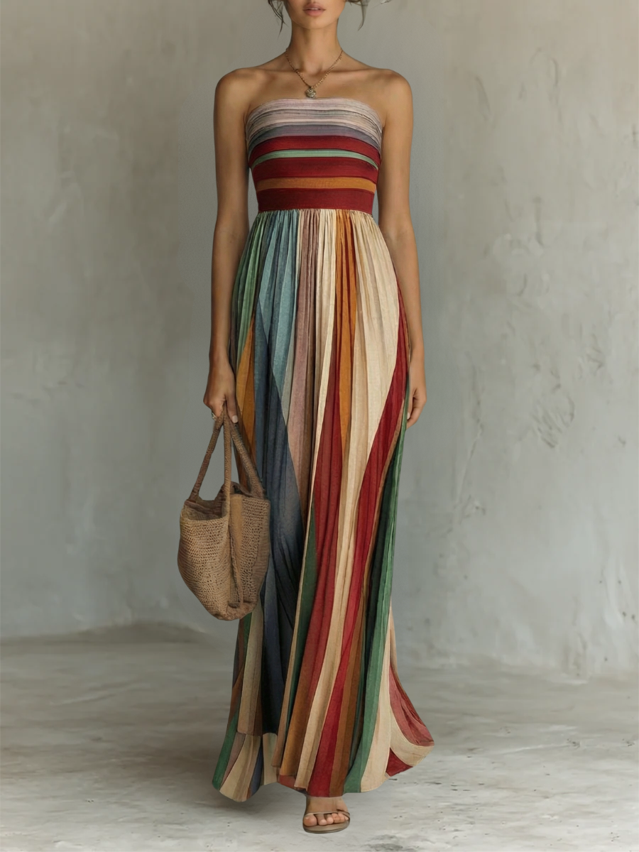 Sleeveless Maxi Dress in Vibrant Colors