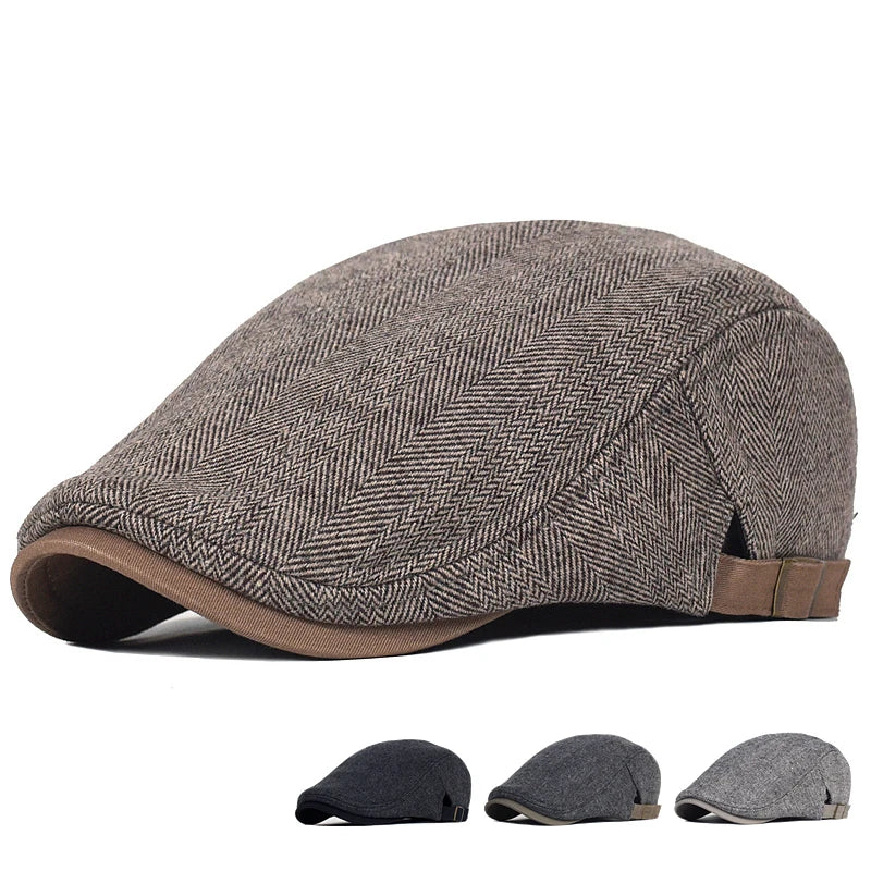 Bloom™ | Contemporary Herringbone Pattern Cap for Men