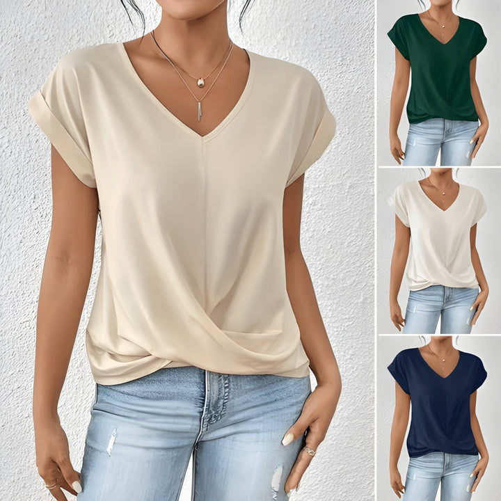 Sandra | Twist V-Neck Top