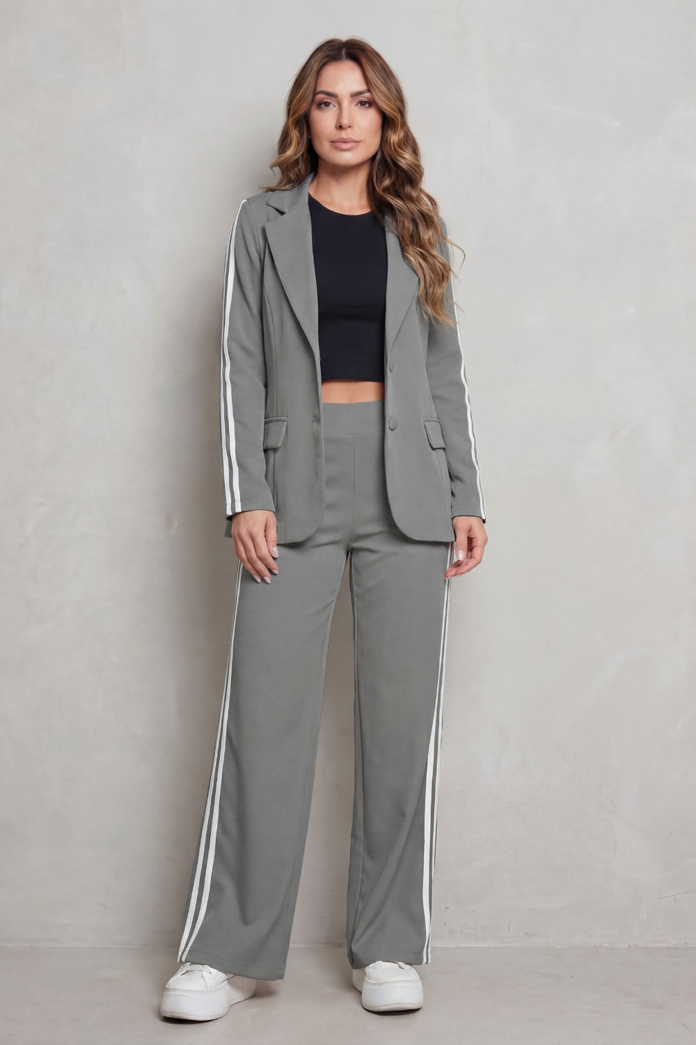 Isabella | Stripe Detail Sporty Elegance Set