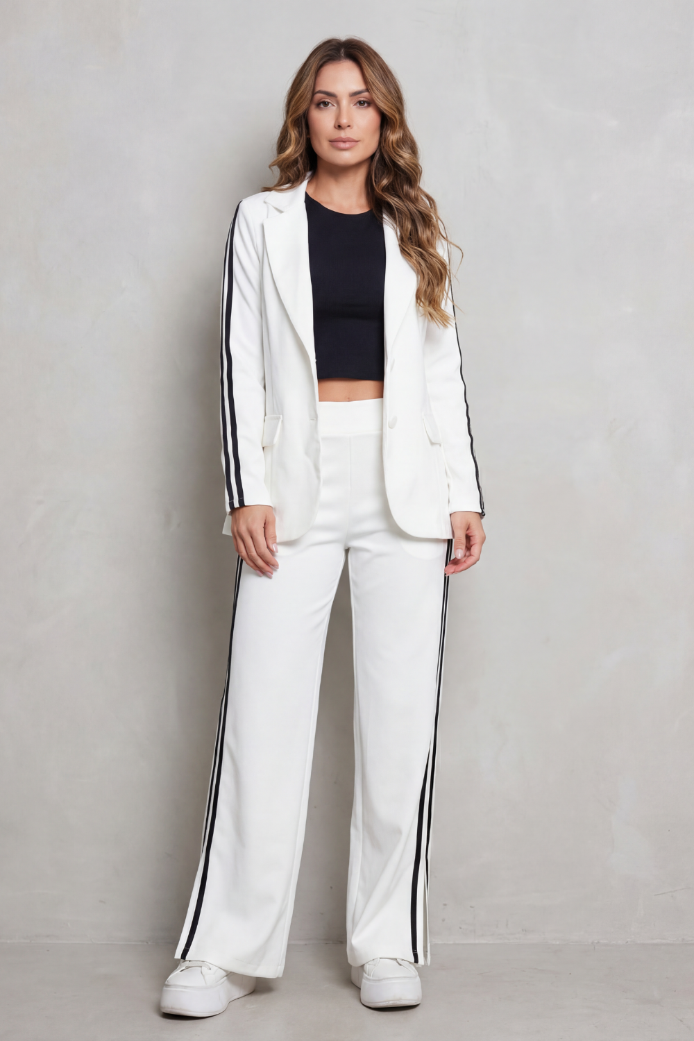 Isabella | Stripe Detail Sporty Elegance Set