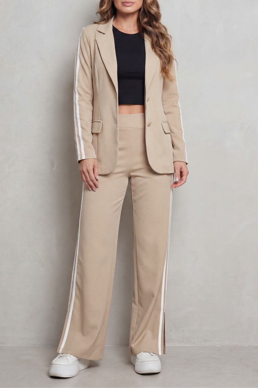 Isabella | Stripe Detail Sporty Elegance Set