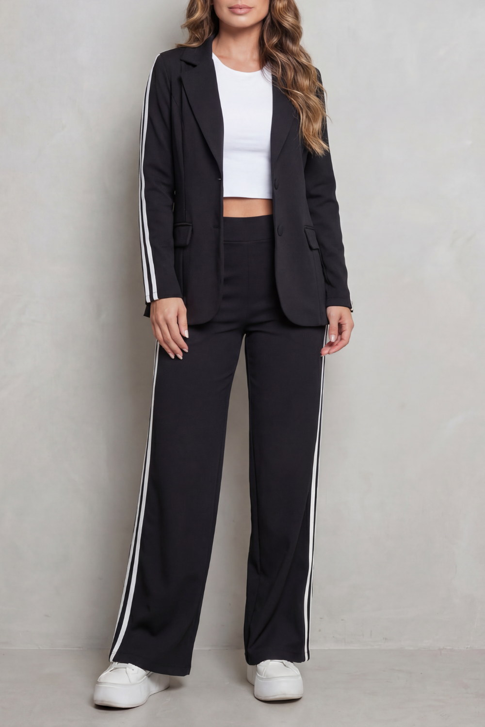 Isabella | Stripe Detail Sporty Elegance Set