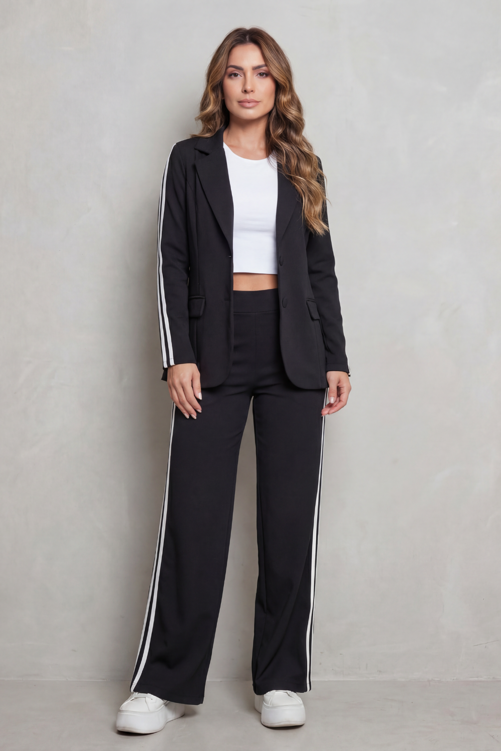 Isabella | Stripe Detail Sporty Elegance Set