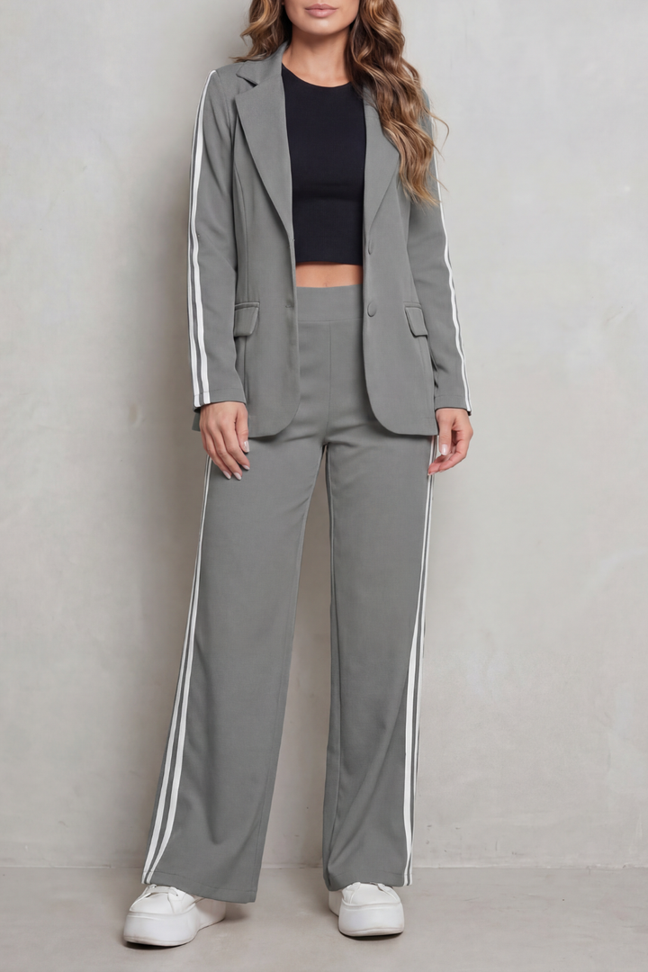 Isabella | Stripe Detail Sporty Elegance Set