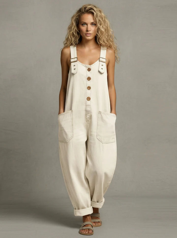 Chloe - Women's Denim Jumpsuit