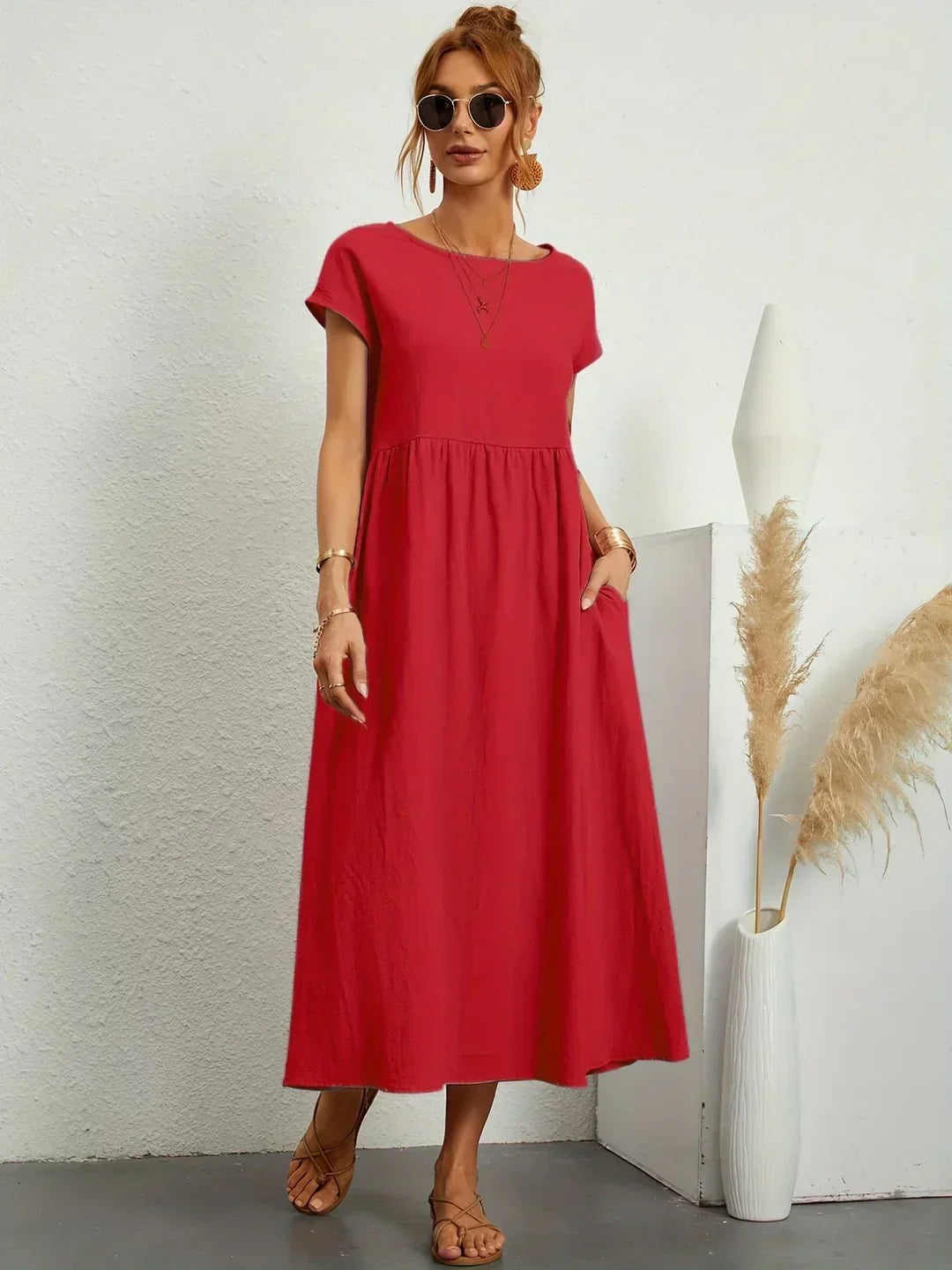 Grace™ | Timeless Elegance Fluid Midi Dress