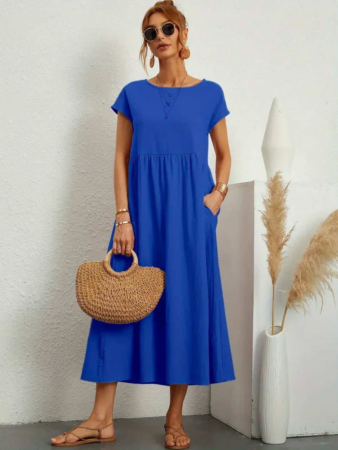Grace™ | Timeless Elegance Fluid Midi Dress