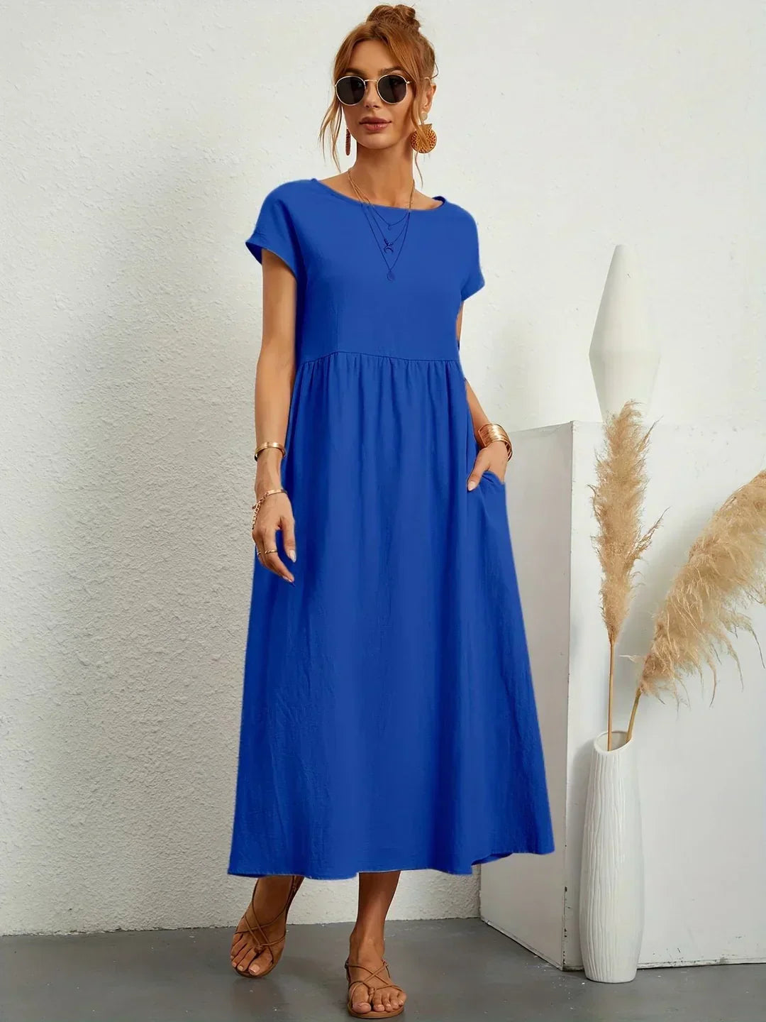 Grace™ | Timeless Elegance Fluid Midi Dress