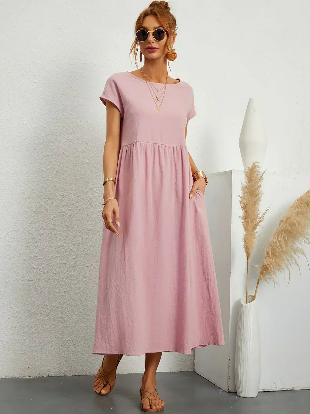 Grace™ | Timeless Elegance Fluid Midi Dress