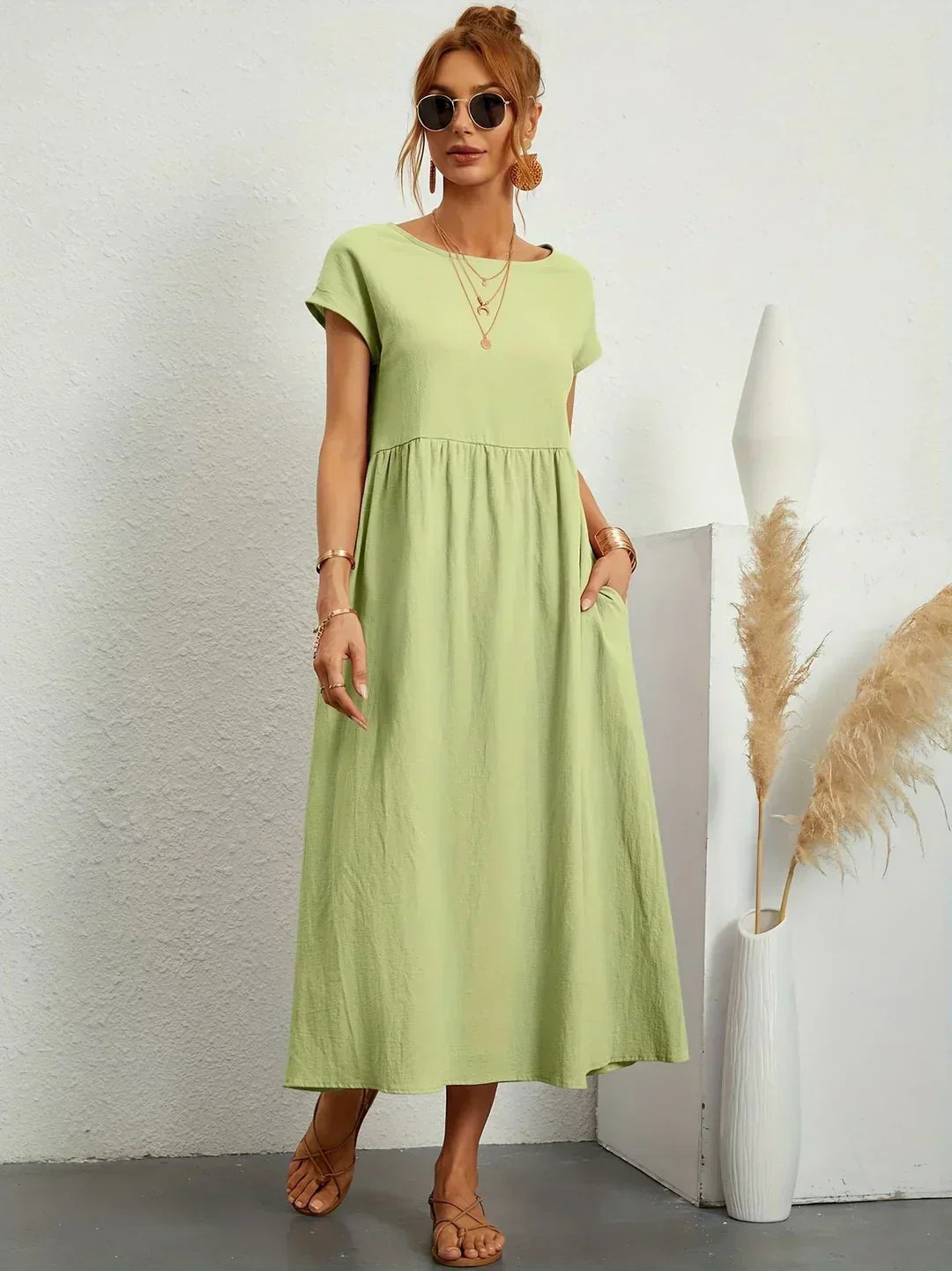 Grace™ | Timeless Elegance Fluid Midi Dress