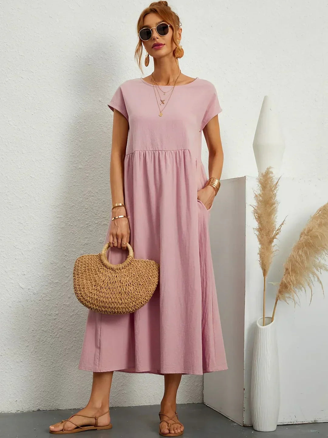 Grace™ | Timeless Elegance Fluid Midi Dress