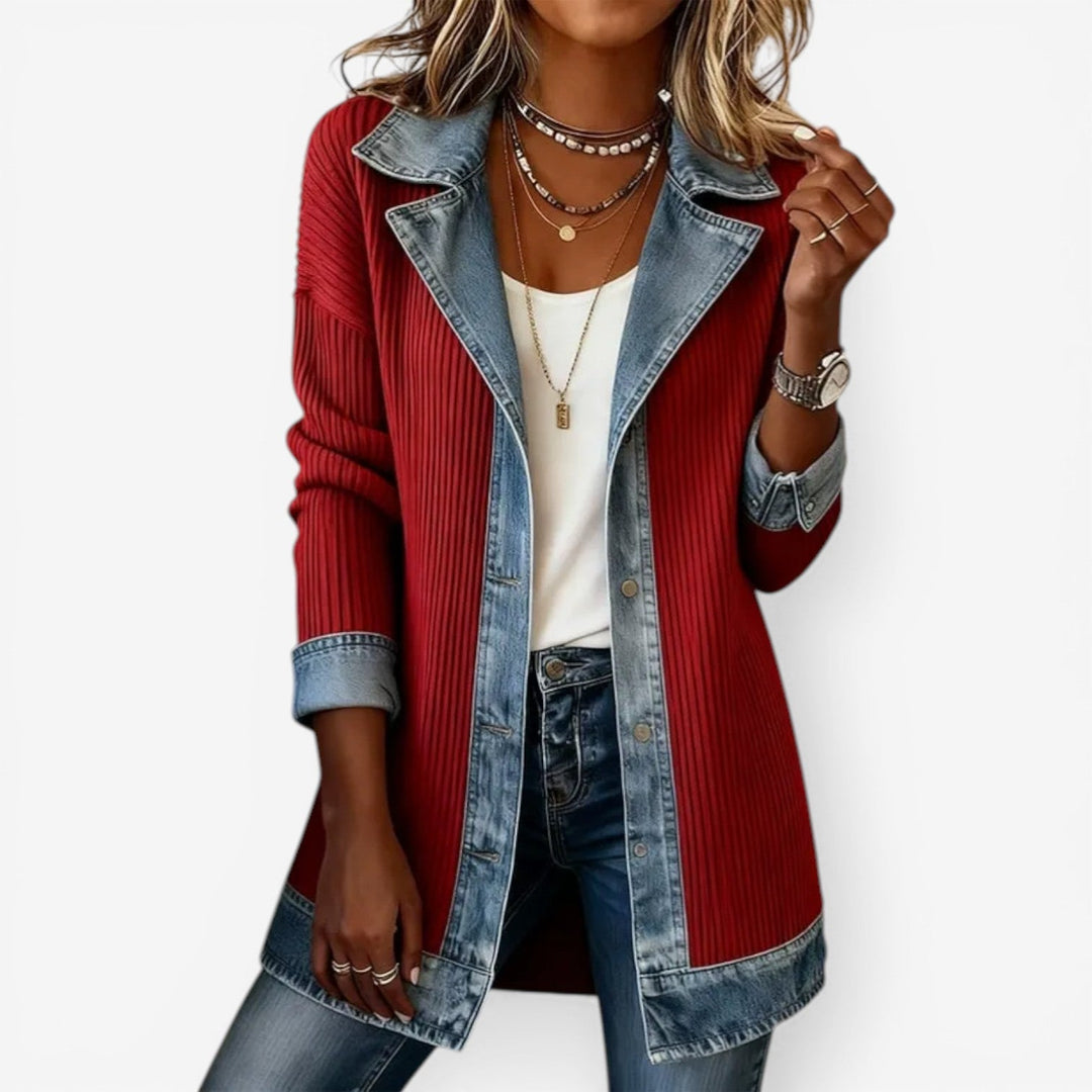 Emily | Mixed Denim Jacket