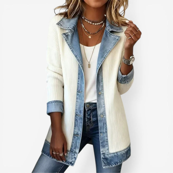 Emily | Mixed Denim Jacket
