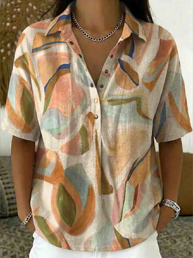 Laila™ | Contemporary Shirt Featuring Artistic Design