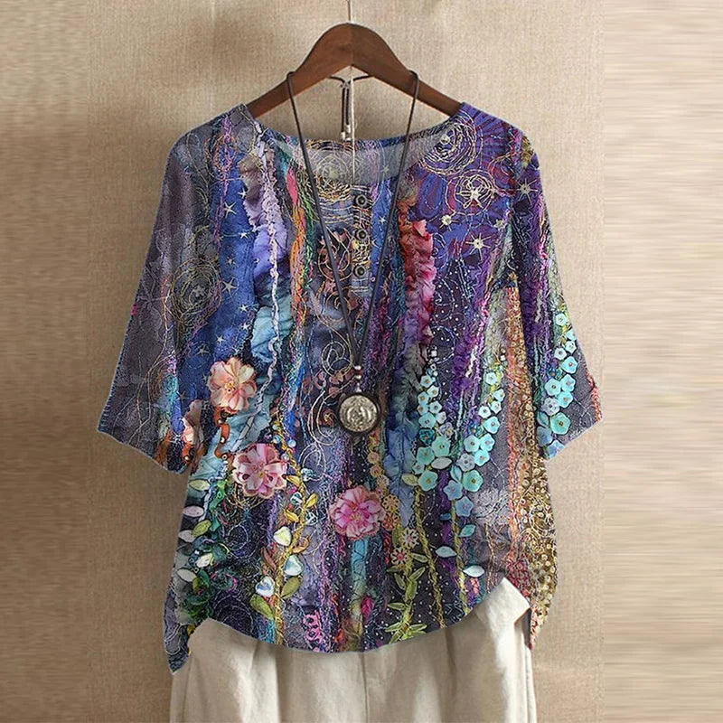 Dakota™ | Vintage-Inspired Printed Blouse