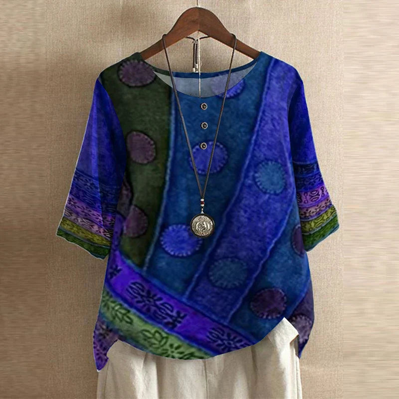 Dakota™ | Vintage-Inspired Printed Blouse