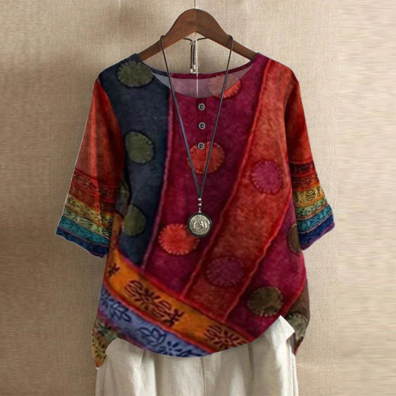 Dakota™ | Vintage-Inspired Printed Blouse