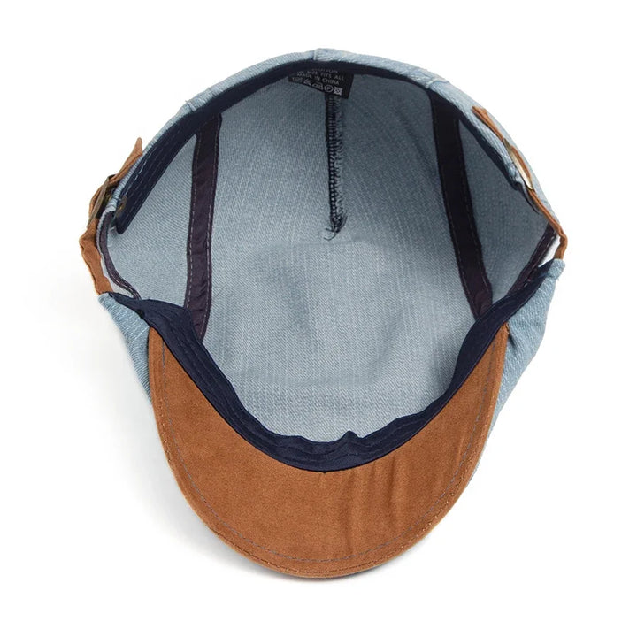 Bloom™ | Classic Denim Flat Cap – Effortless Style & All-Day Comfort