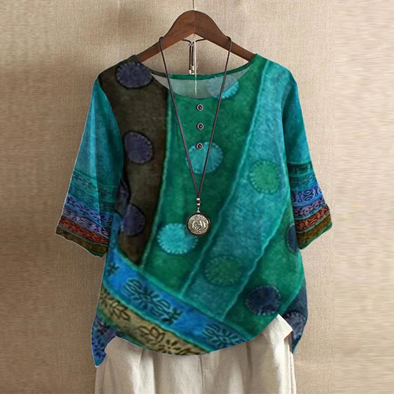 Dakota™ | Vintage-Inspired Printed Blouse