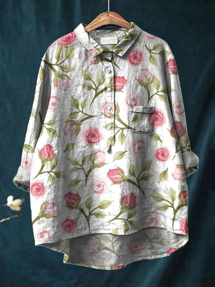 Flora | Vibrant Floral Embroidered Shirt