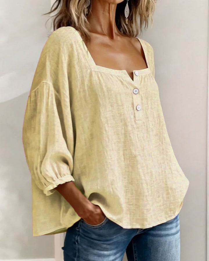 Sherri™ | Chic Square Neck Blouse