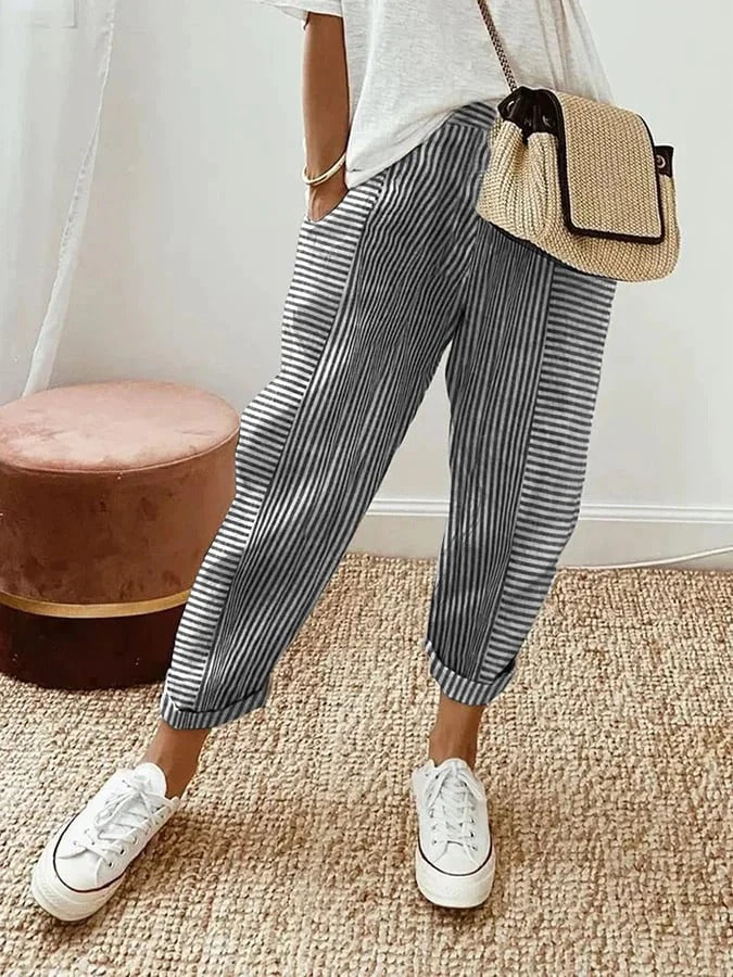 The Harriet | Striped Comfort Trousers