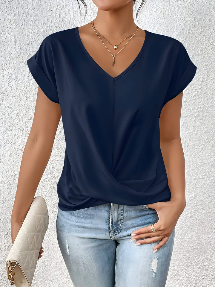 Sandra | Twist V-Neck Top