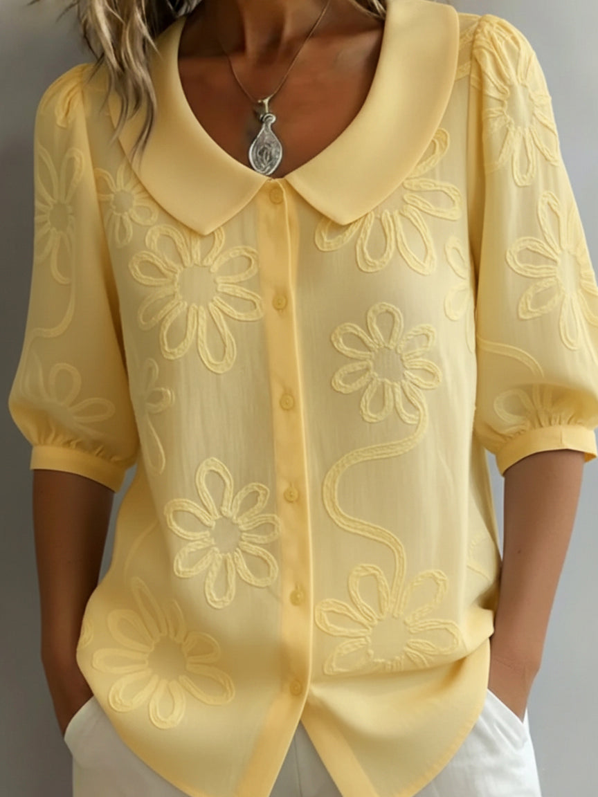 Rosalie | Embroidered Bloom Blouse