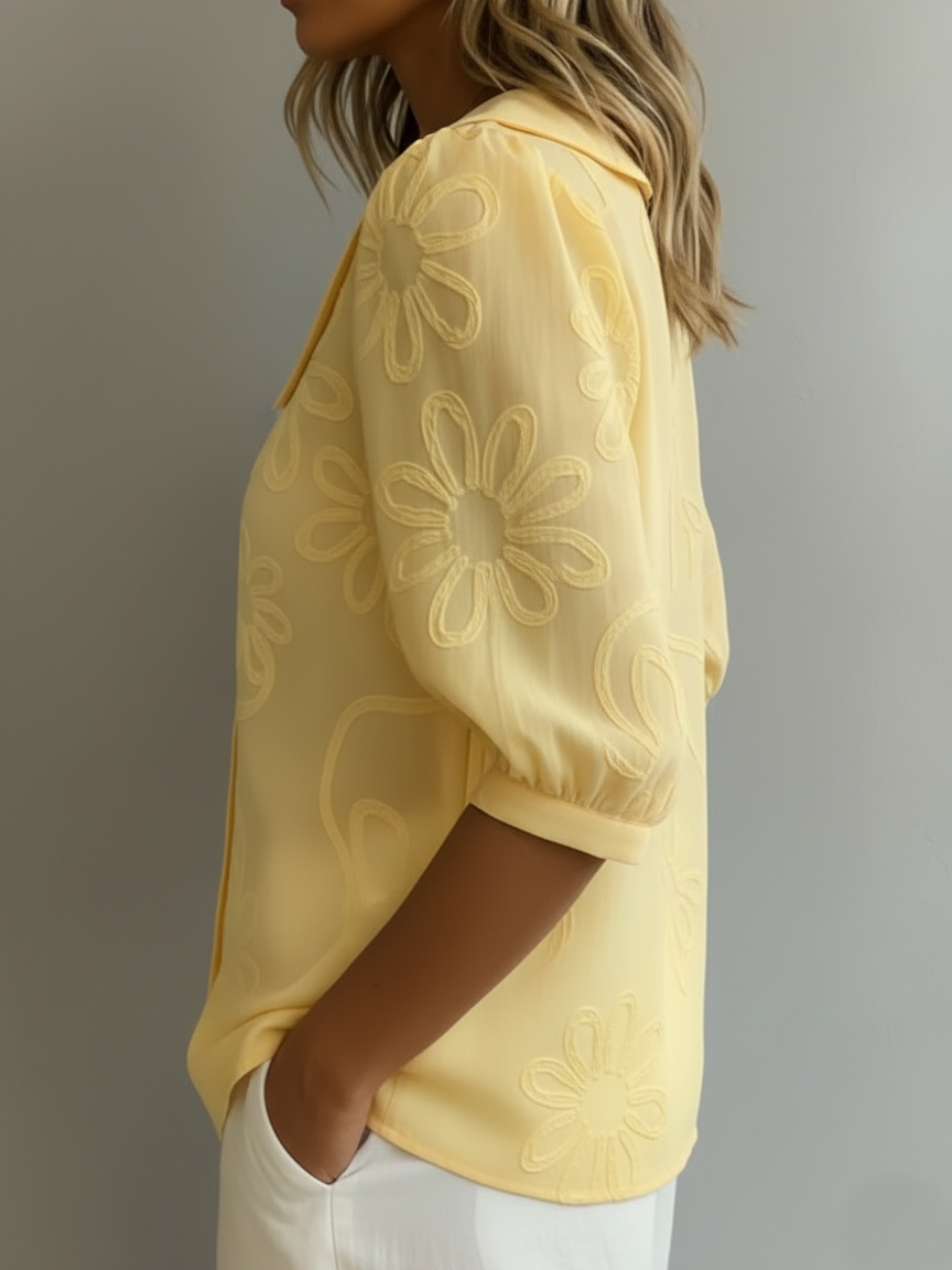Rosalie | Embroidered Bloom Blouse