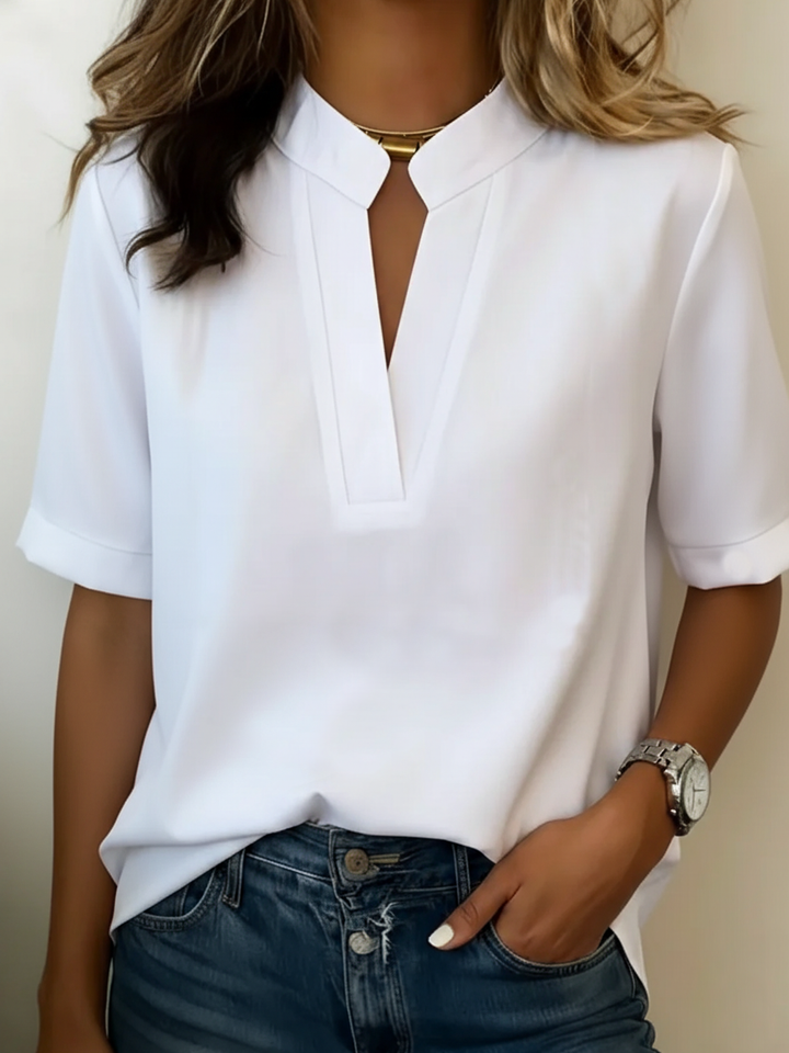 Frances™ | Sophisticated Blouse with Chic Collar