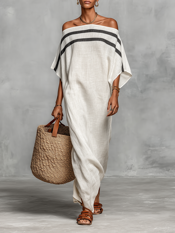 Simple Linen Maxi Dress